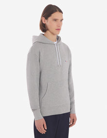 Unisex | Tricolor Fox Patch Classic Hoodie | Grey Melange