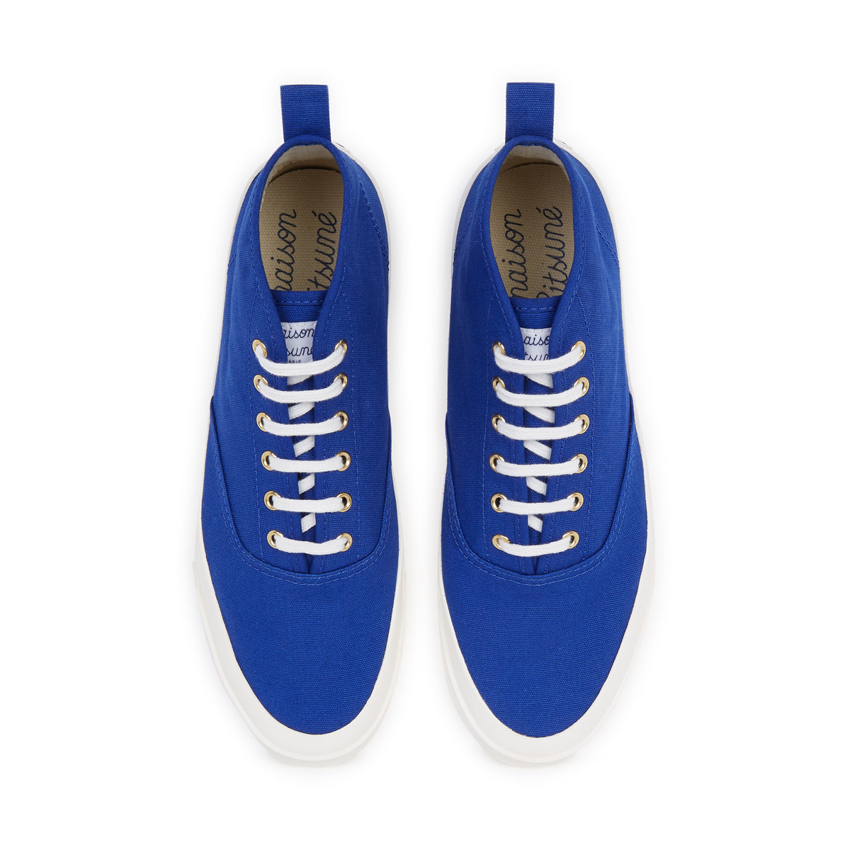 Unisex | High-Top Cotton Canvas Sneaker | Navy