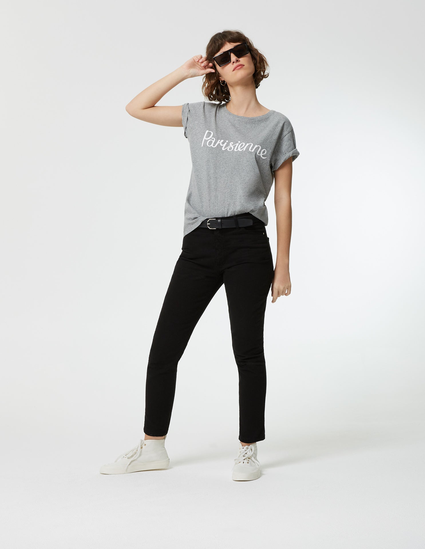Womens | Parisienne Classic Tee-Shirt | Grey Melange