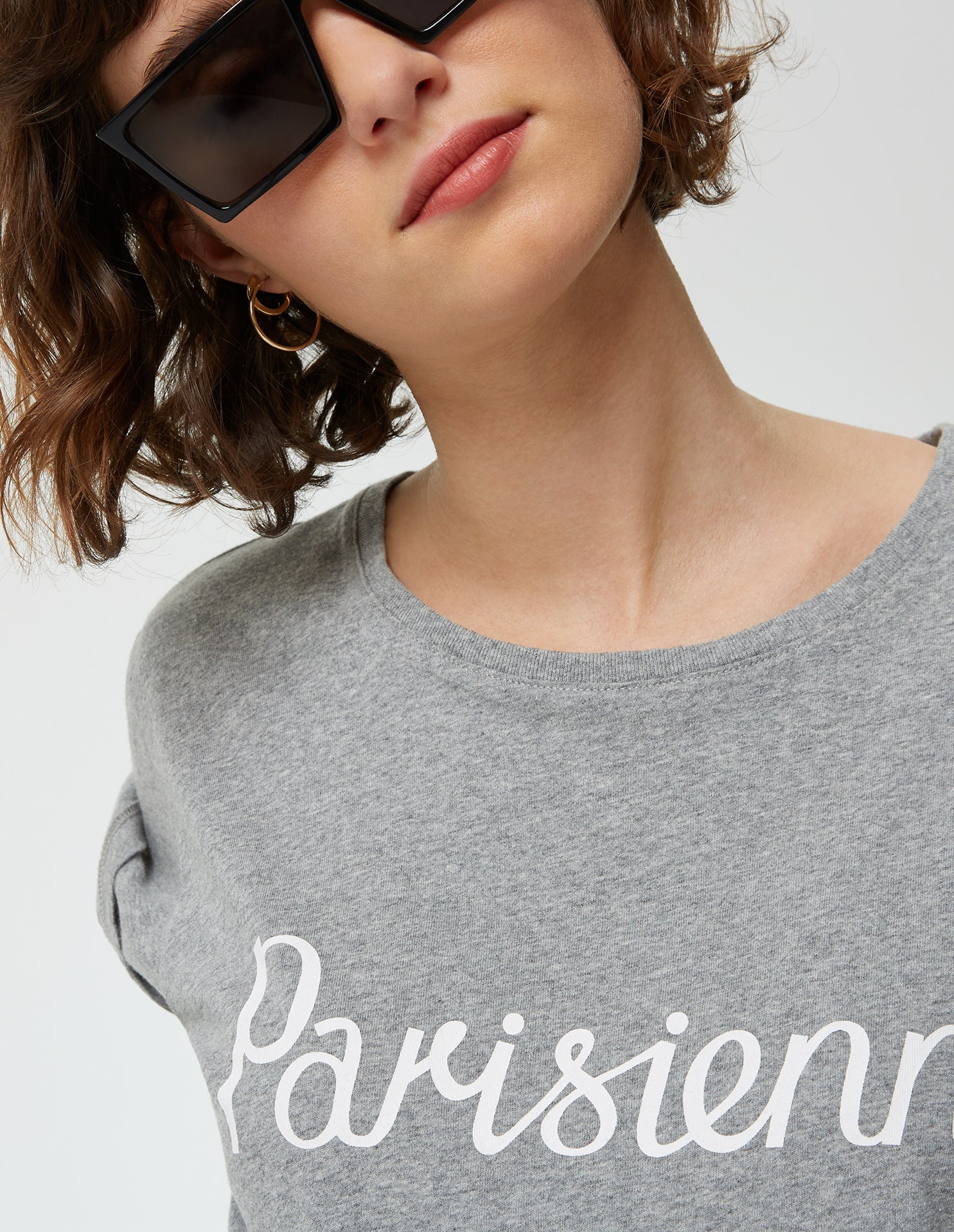 Womens | Parisienne Classic Tee-Shirt | Grey Melange