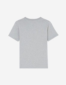 Womens | Fox Head Patch Short-Sleeve Classic Cotton Tee-Shirt | Grey Melange