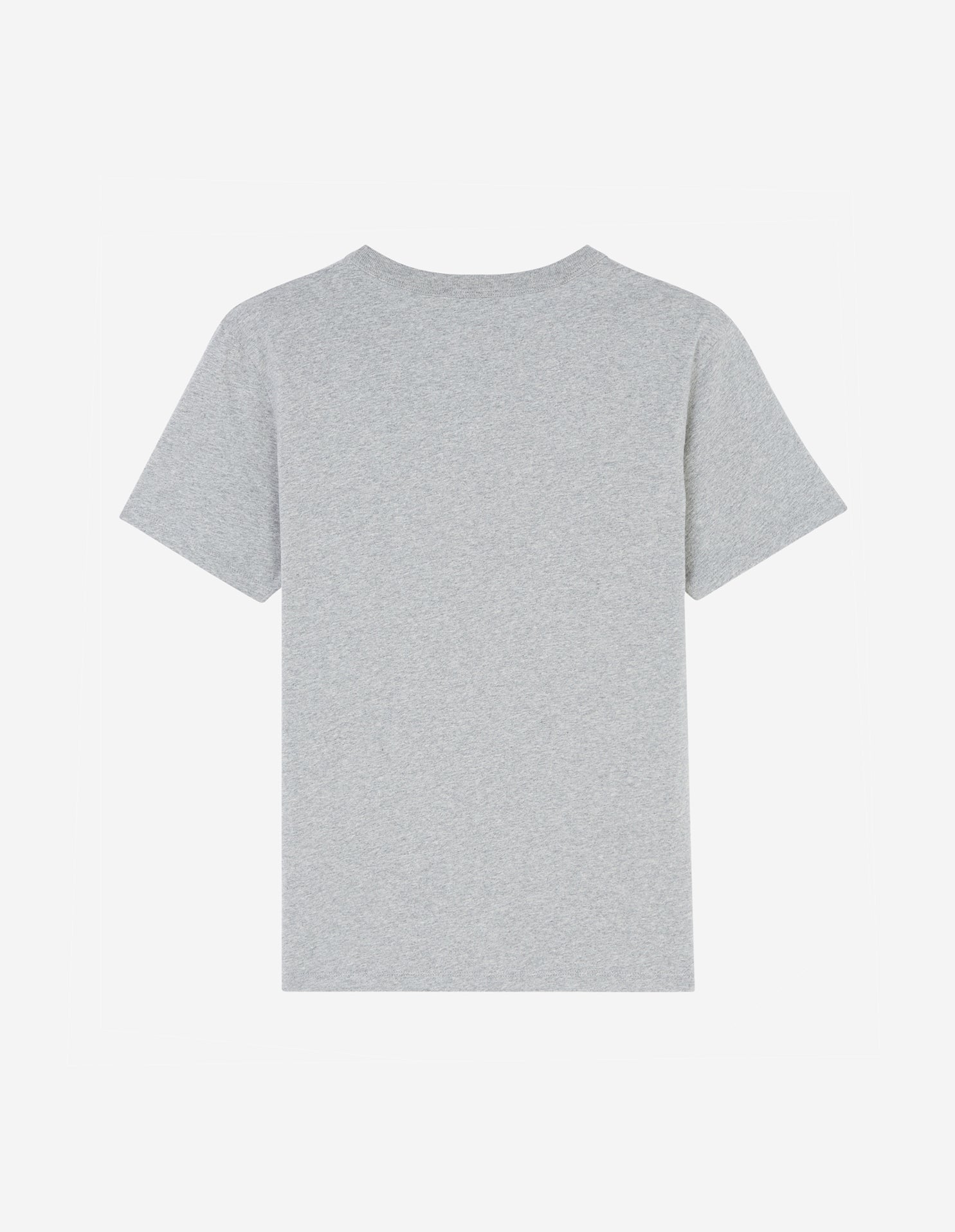 Womens | Fox Head Patch Short-Sleeve Classic Cotton Tee-Shirt | Grey Melange