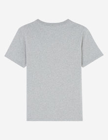 Womens | Fox Head Patch Short-Sleeve Classic Cotton Tee-Shirt | Grey Melange