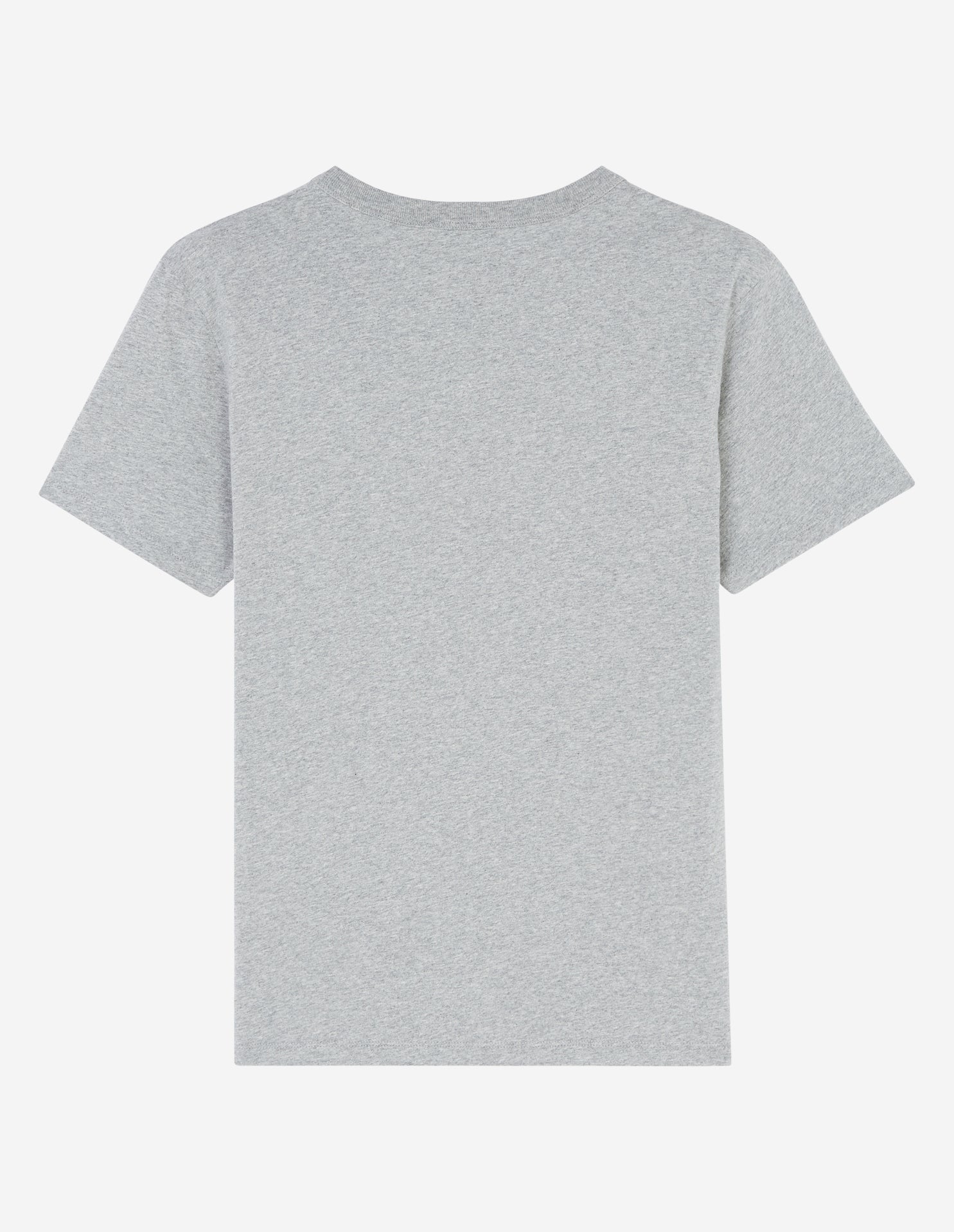 Womens | Fox Head Patch Short-Sleeve Classic Cotton Tee-Shirt | Grey Melange