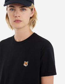 Womens | Fox Head Patch Short-Sleeve Classic Cotton Tee-Shirt | Navy