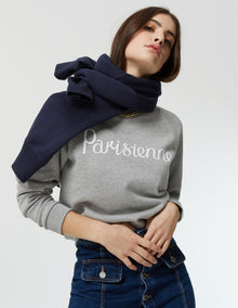 Womens | Parisienne Vintage Sweatshirt | Grey Melange