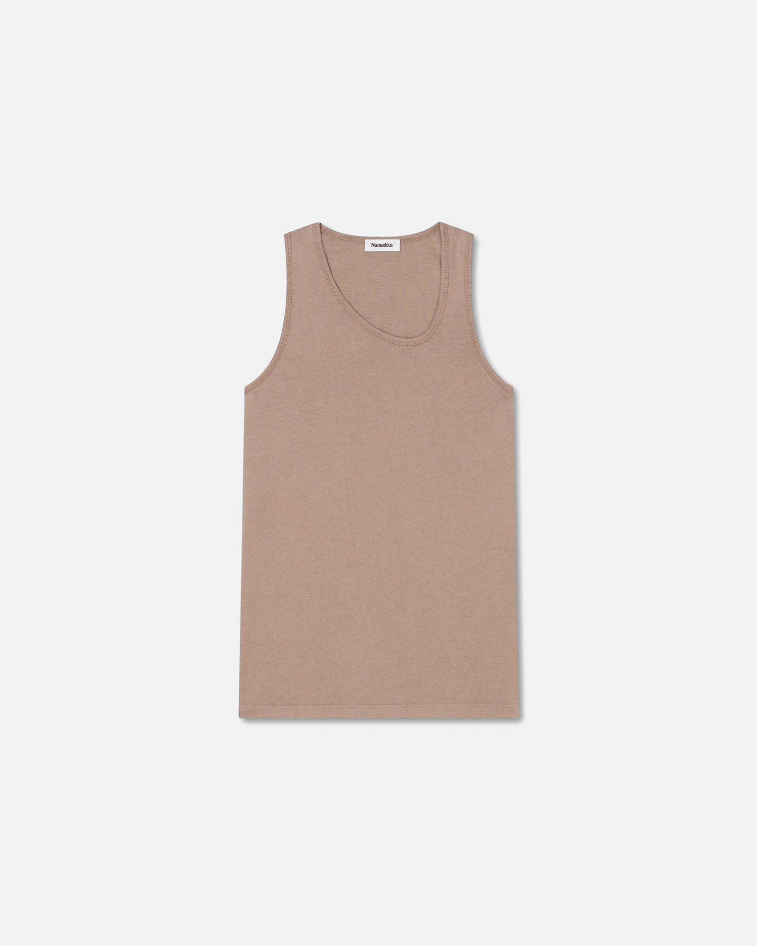 Mens | Aziz Organically Grown Cotton Tank Top | Nut