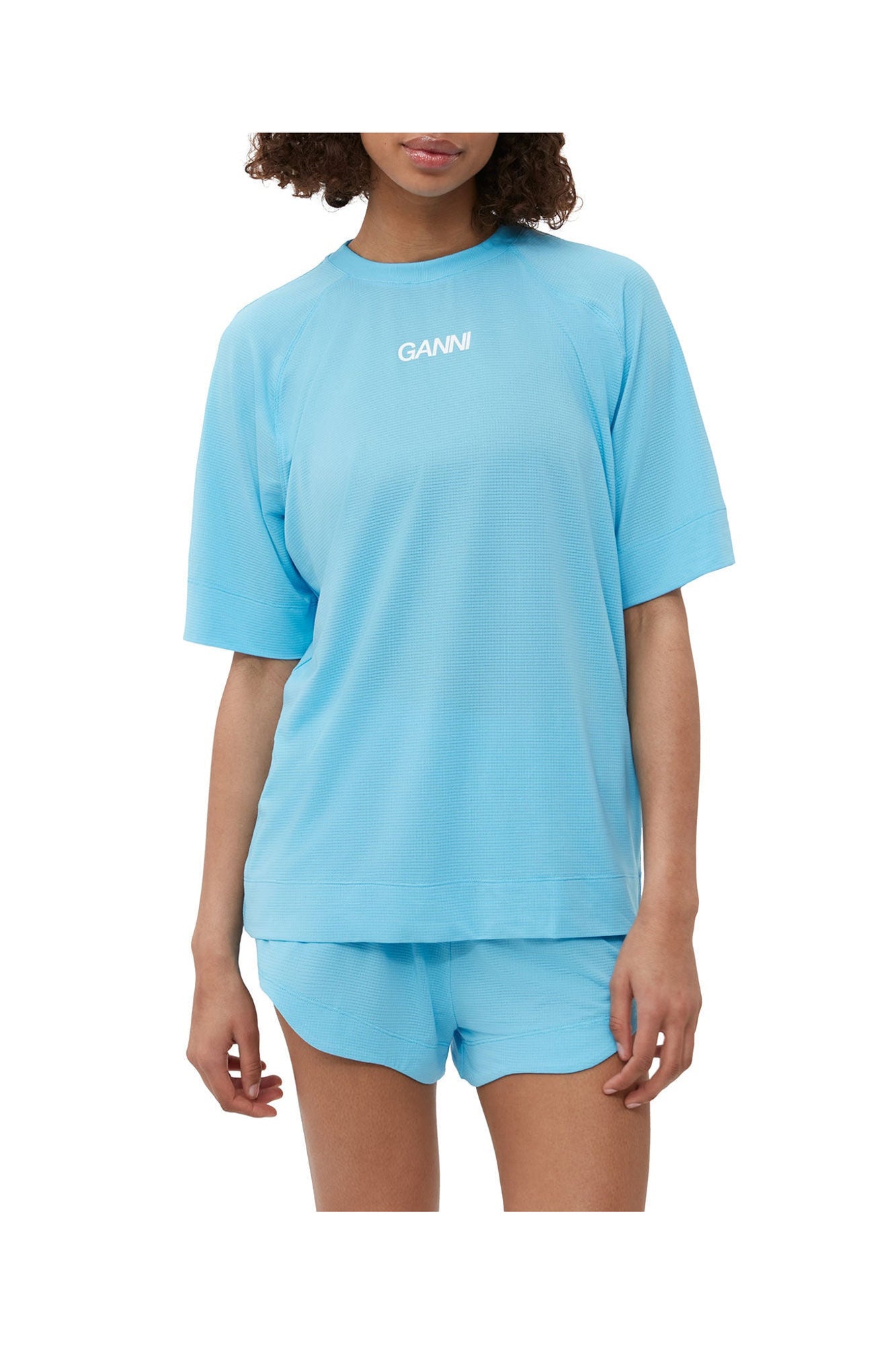 Active Mesh T Shirt | Ethereal Blue