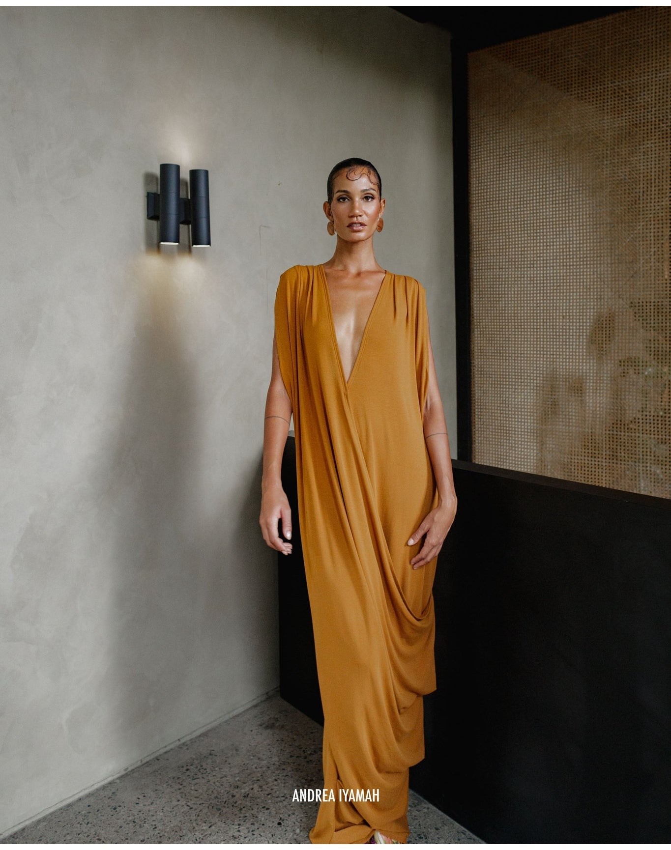 Adi Knit Kaftan | Camel