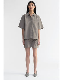 Adira | Short Sleeved Technical Shirt | Grey