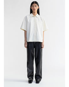Adira | Short Sleeved Technical Shirt | Ivory