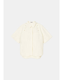 Adira | Short Sleeved Technical Shirt | Ivory