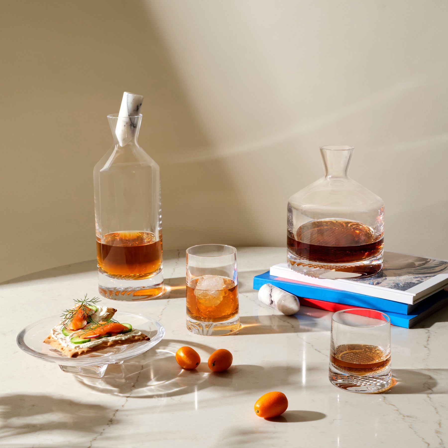 Alba Whisky Dof Glasses | Clear Crystal | Set of 2
