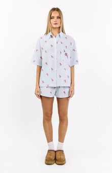 Alexea Pajama Shirt | Lobster Print