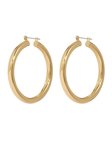 Amalfi Tube Hoops - Gold | Plated Gold