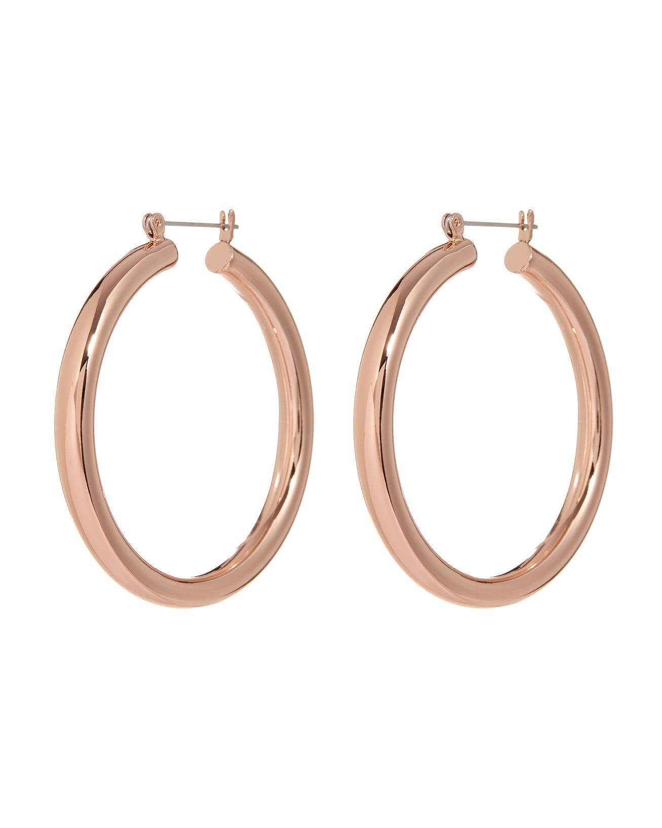 Amalfi Tube Hoops - Rose Gold | Rose Gold