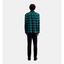 Checked Overshirt | Men | Black x Green