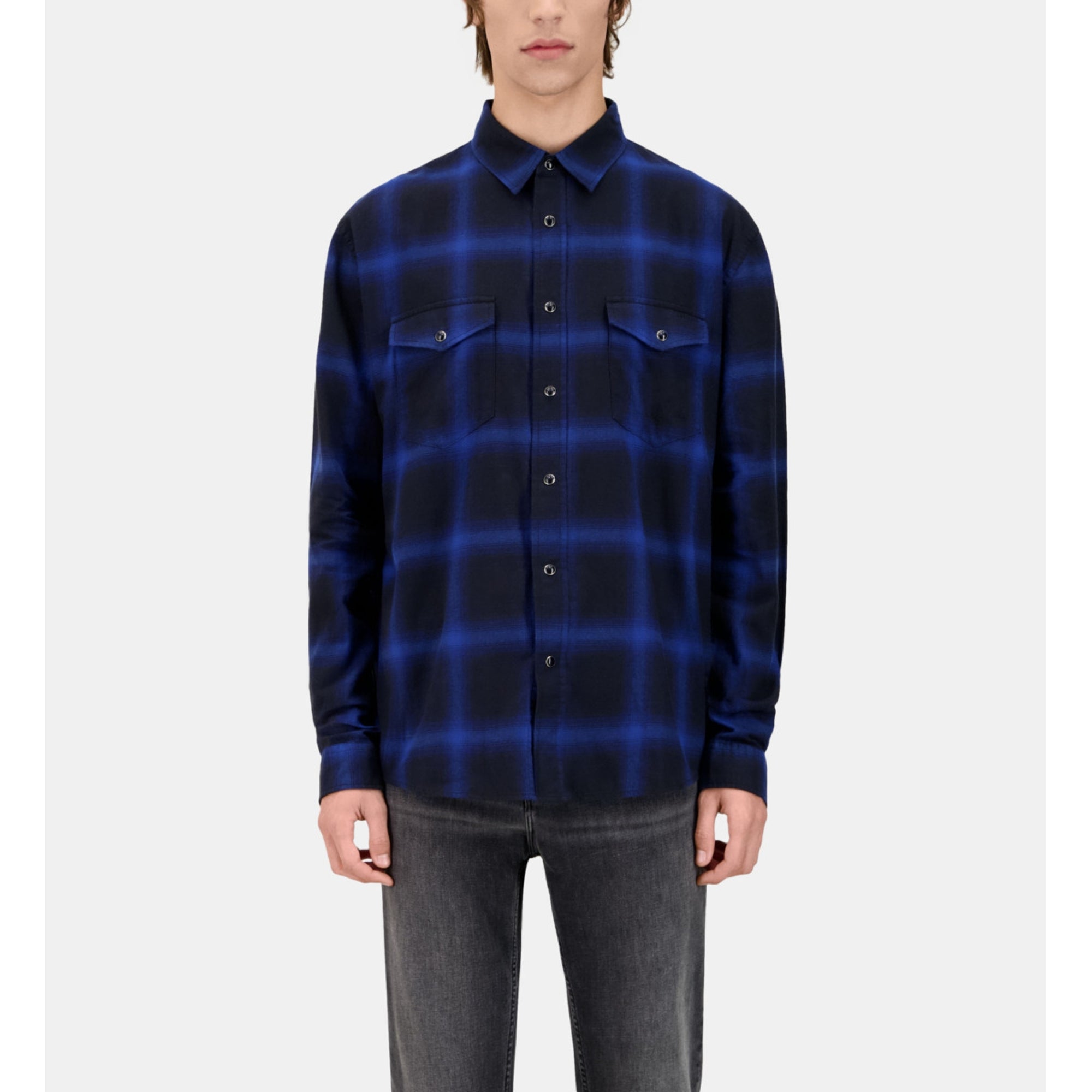 Checked Shirt | Men | Blue Black