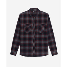 Checkered Shirt | Men | Black x Burgundy