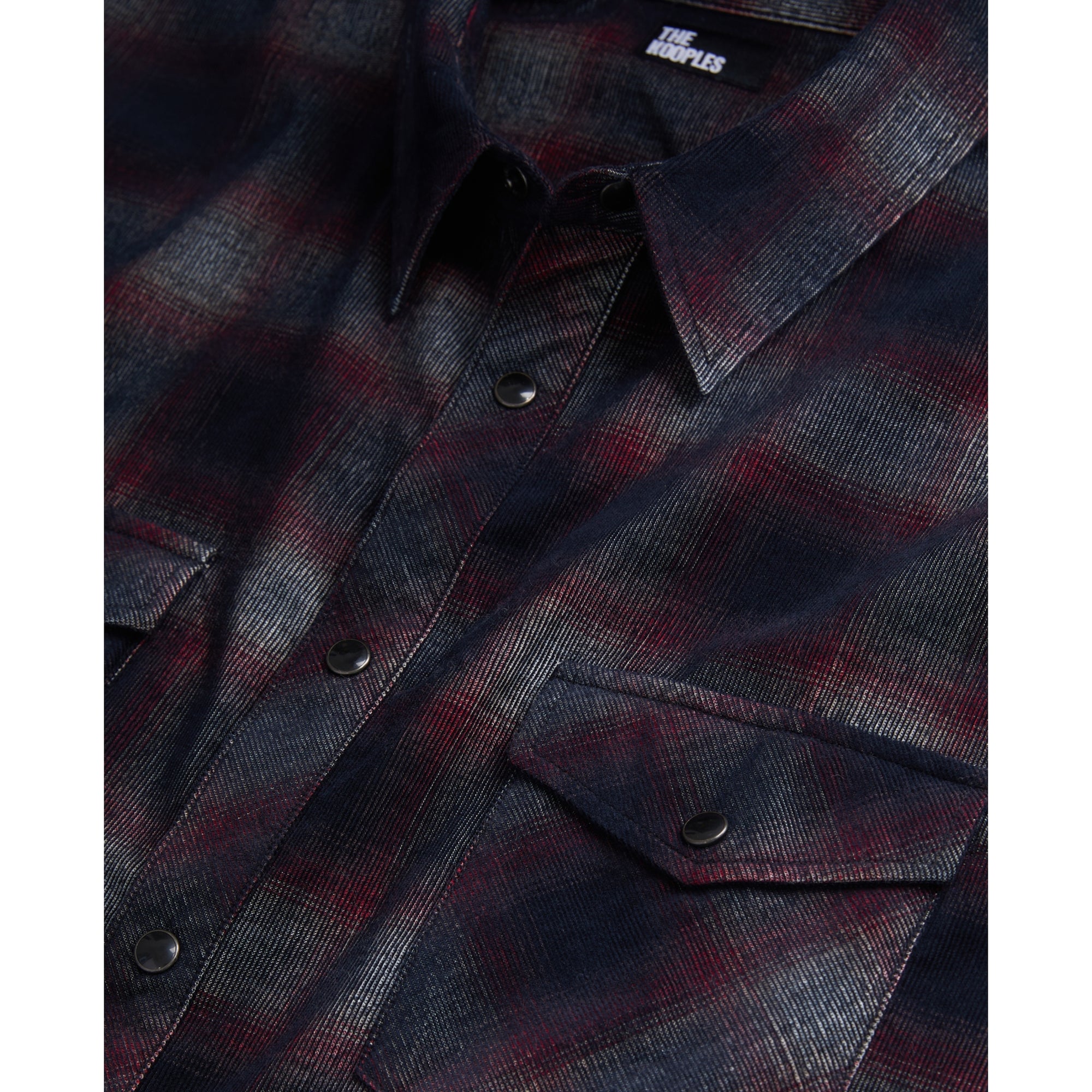 Checkered Shirt | Men | Black x Burgundy