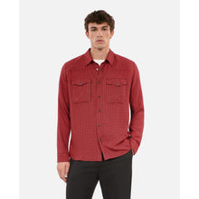 Houndstooth Shirt | Men | Black x Red