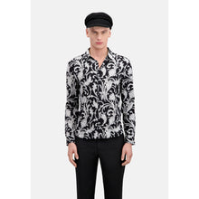 Printed Long Sleeve Shirt | Men | Black x White