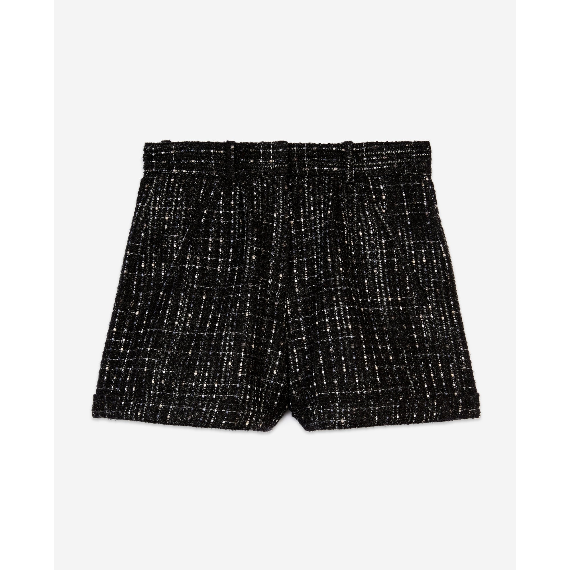 Tweed Shorts | Women | Black x White