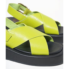 Anto Flatform Slingback Sandal | Pale Lime