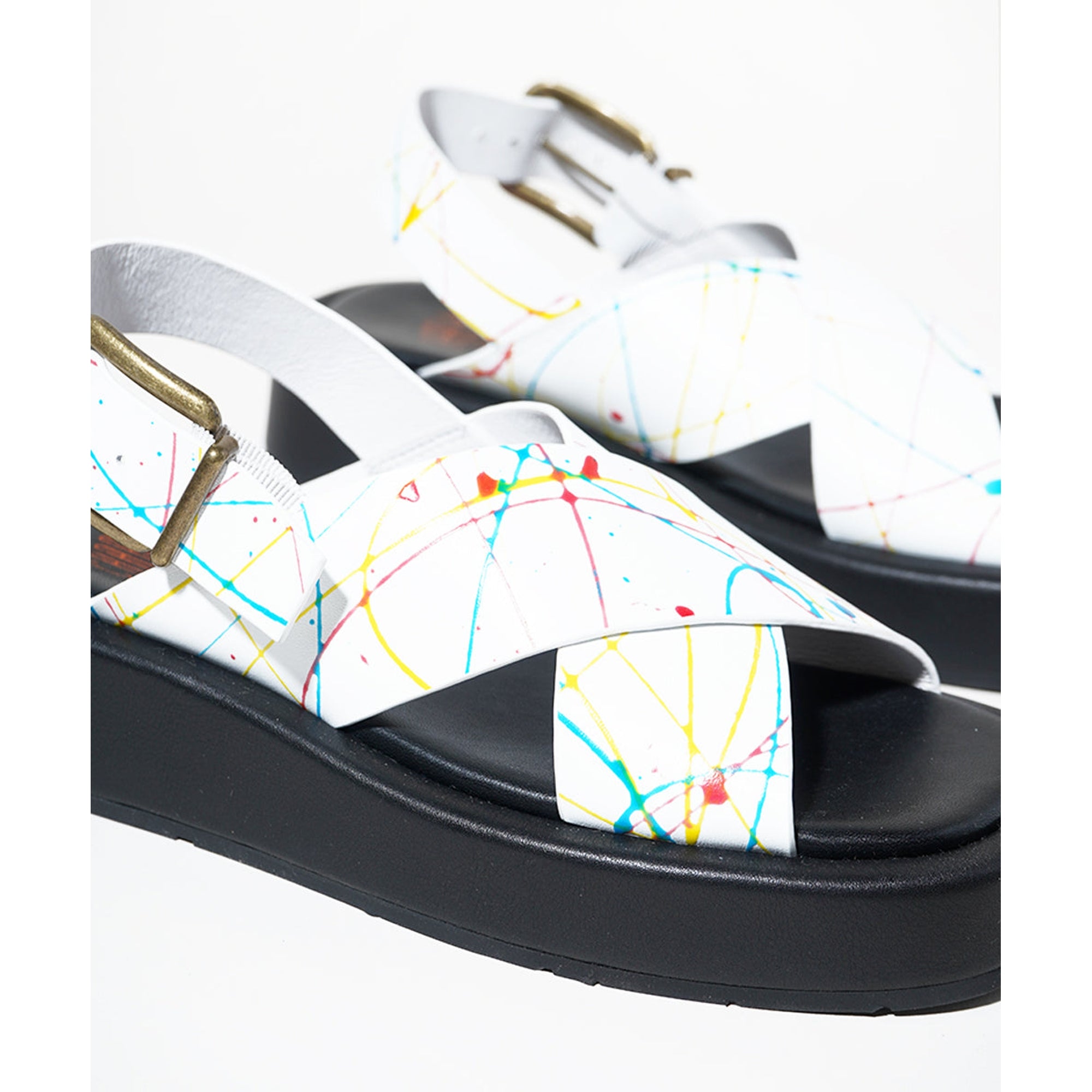 Anto Flatform Slingback Sandal | Splatter