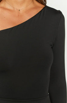Antonio Long Sleeve Mini Dress | Black