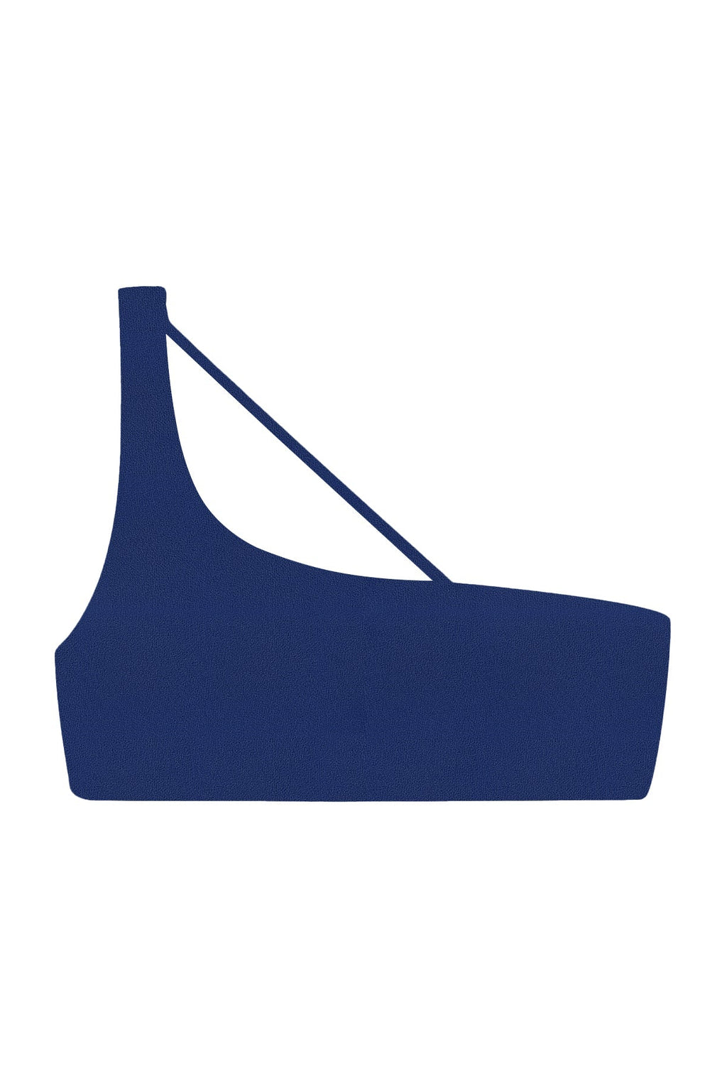 Apex One Shoulder Top | Navy Terry Sheen