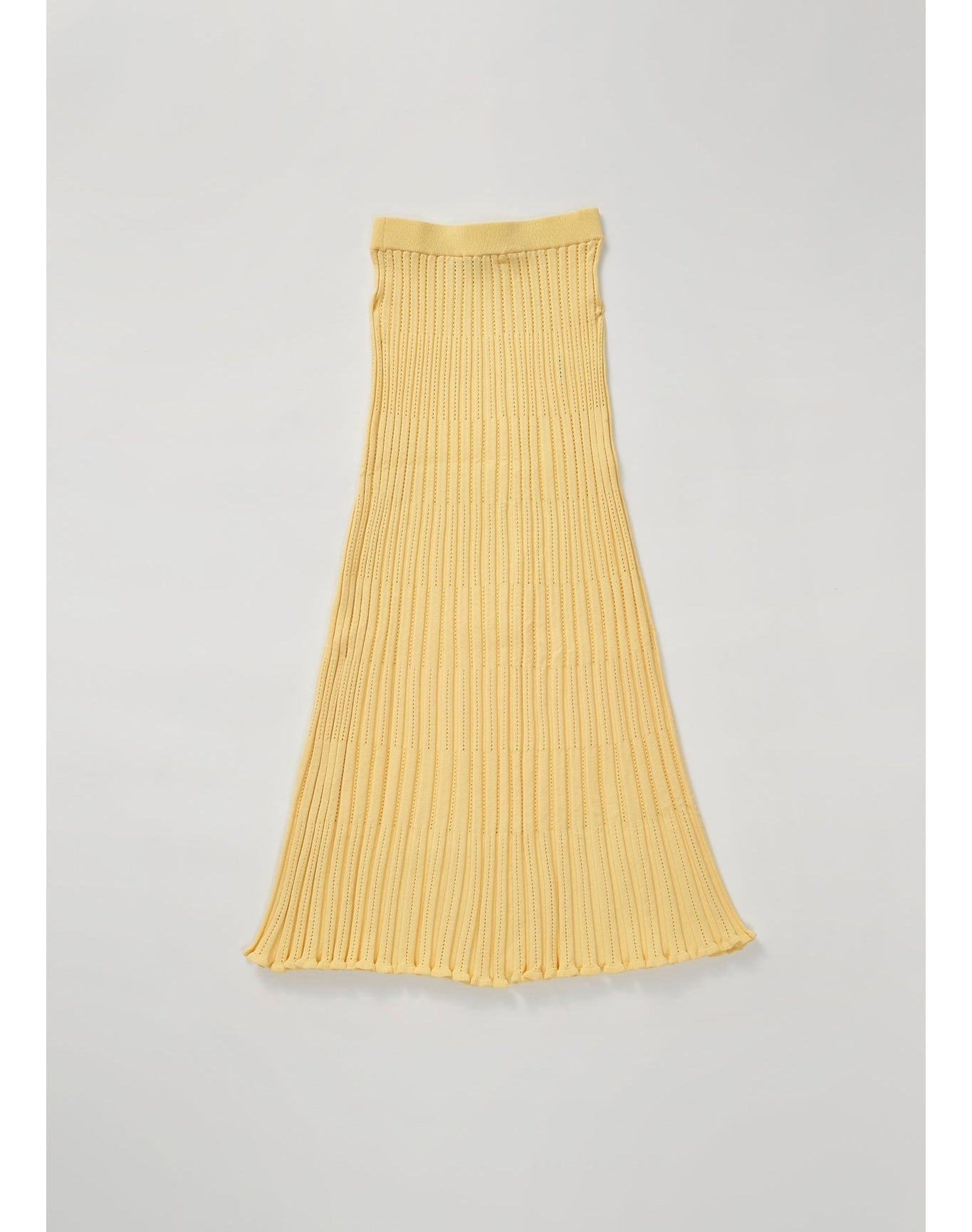 Aria | Knitted Maxi Skirt | Yellow