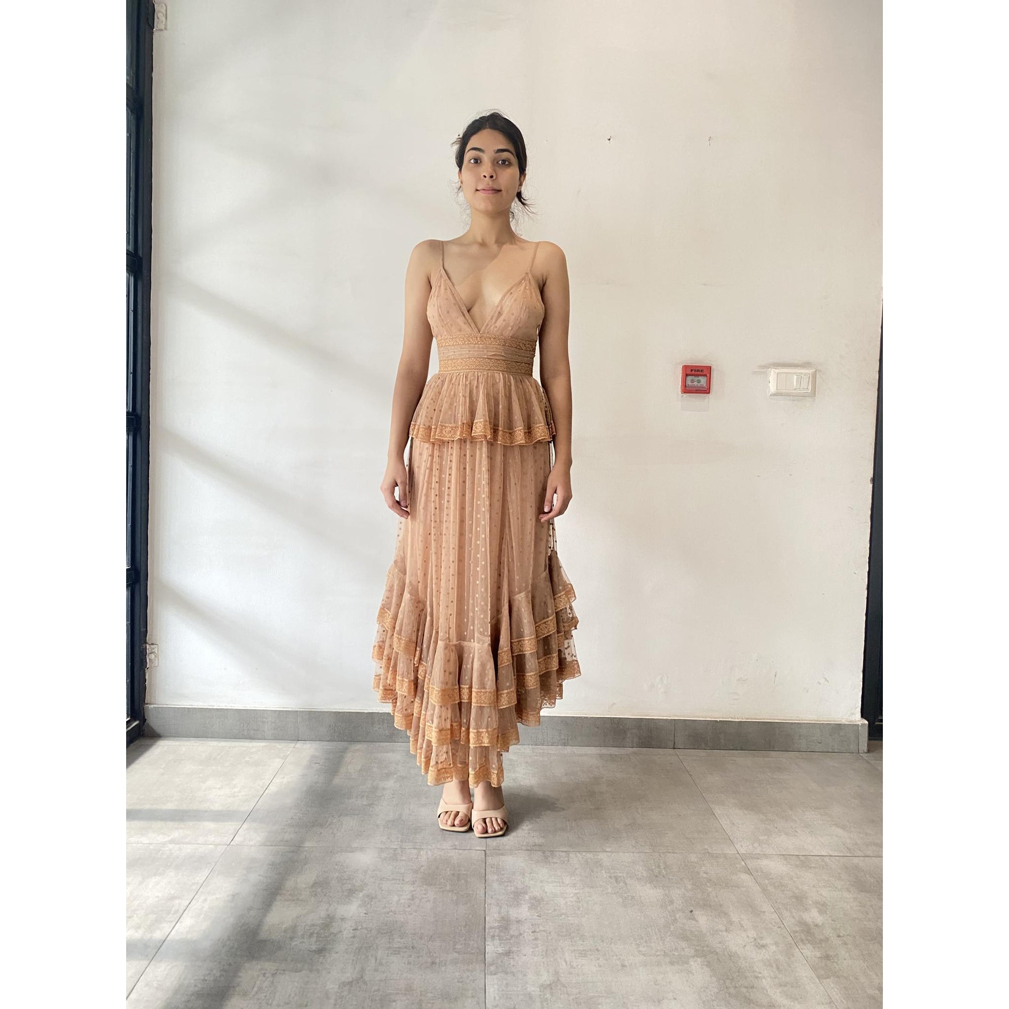 Aria Nude Long Dress