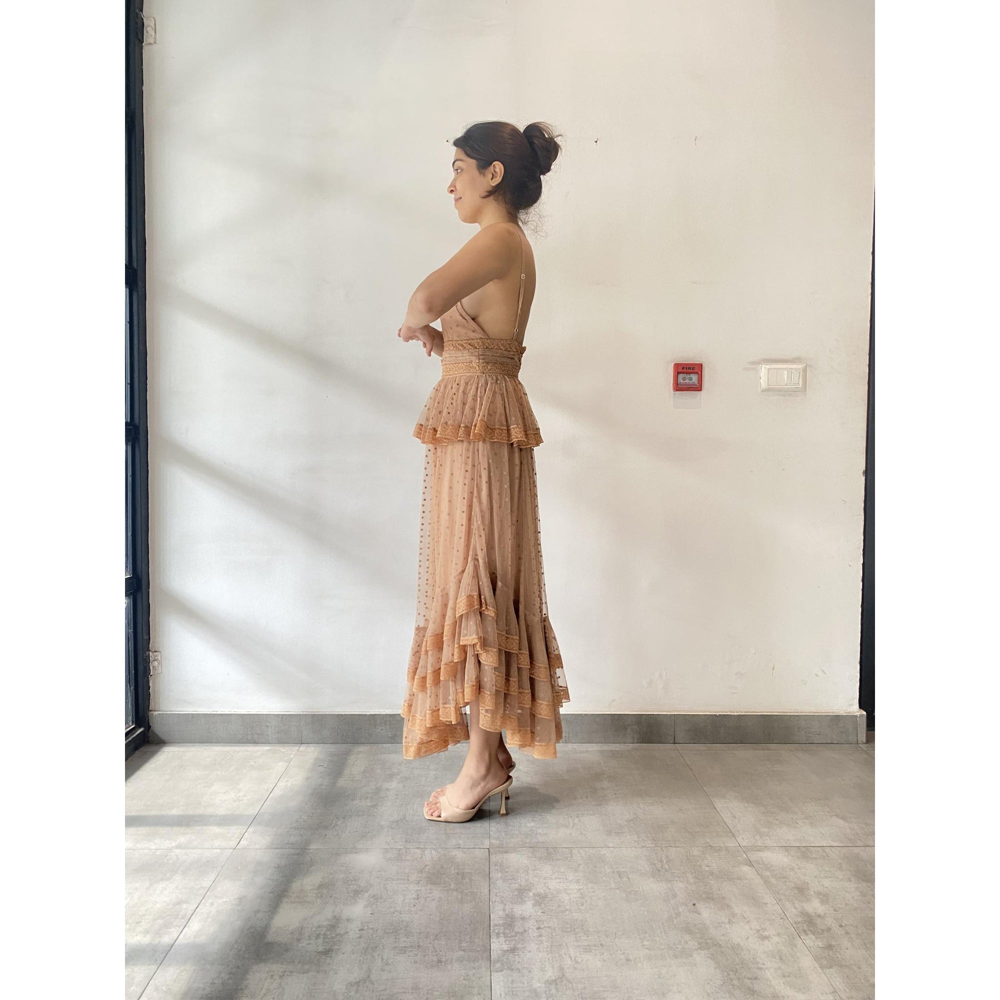 Aria Nude Long Dress