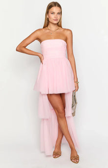 Avery High Low Maxi Dress | Pink