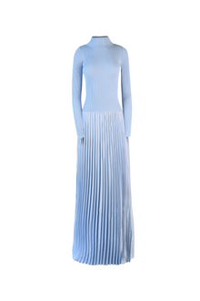 Aziel Pleated Dress | Baby Blue