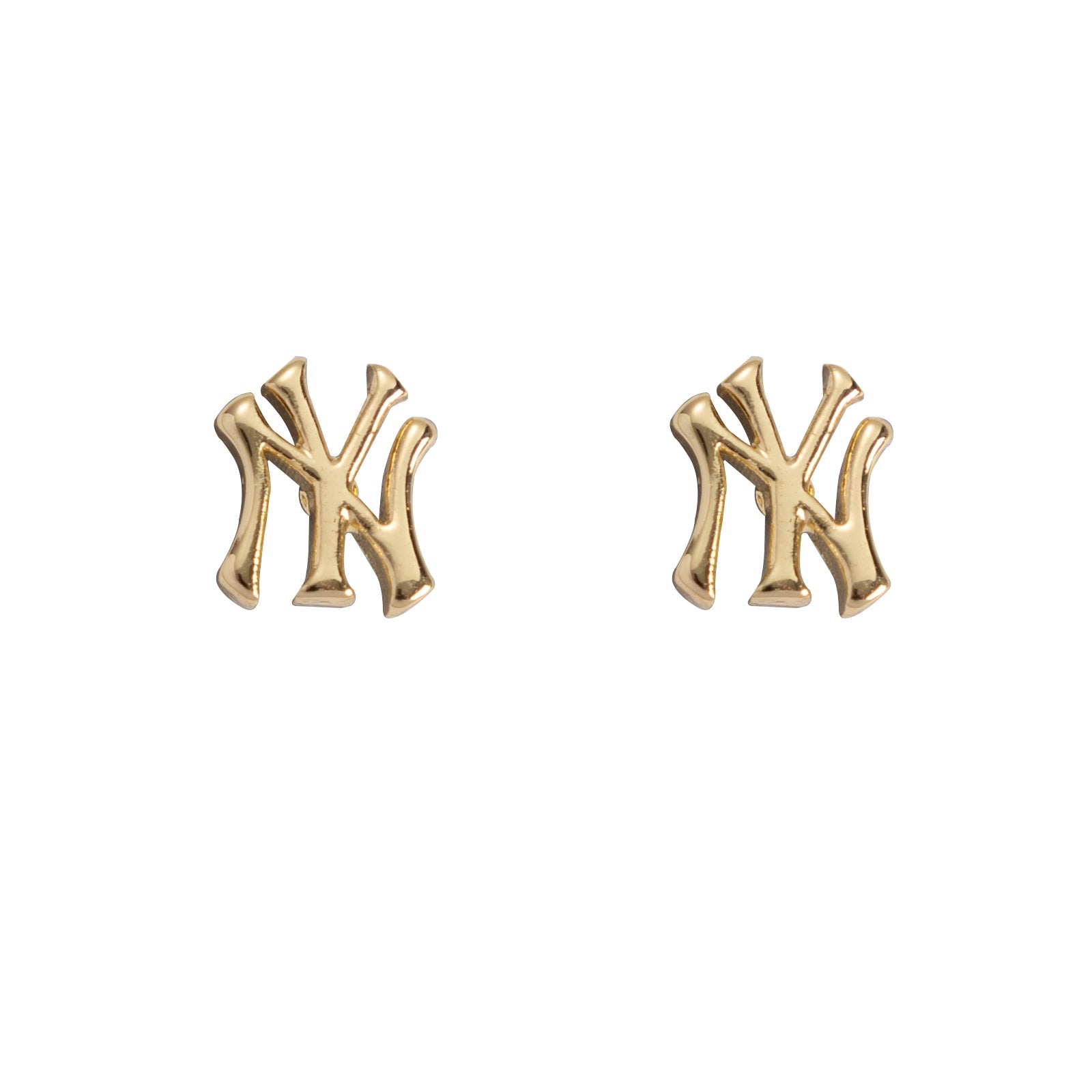Bijoux Sport by Luv Aj MLB Logo Stud Earrings | New York Yankees | Gold