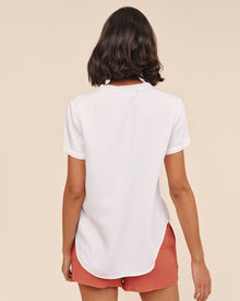 V-Neck Tee | White