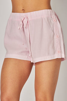 Button Side Short | Rose Petal