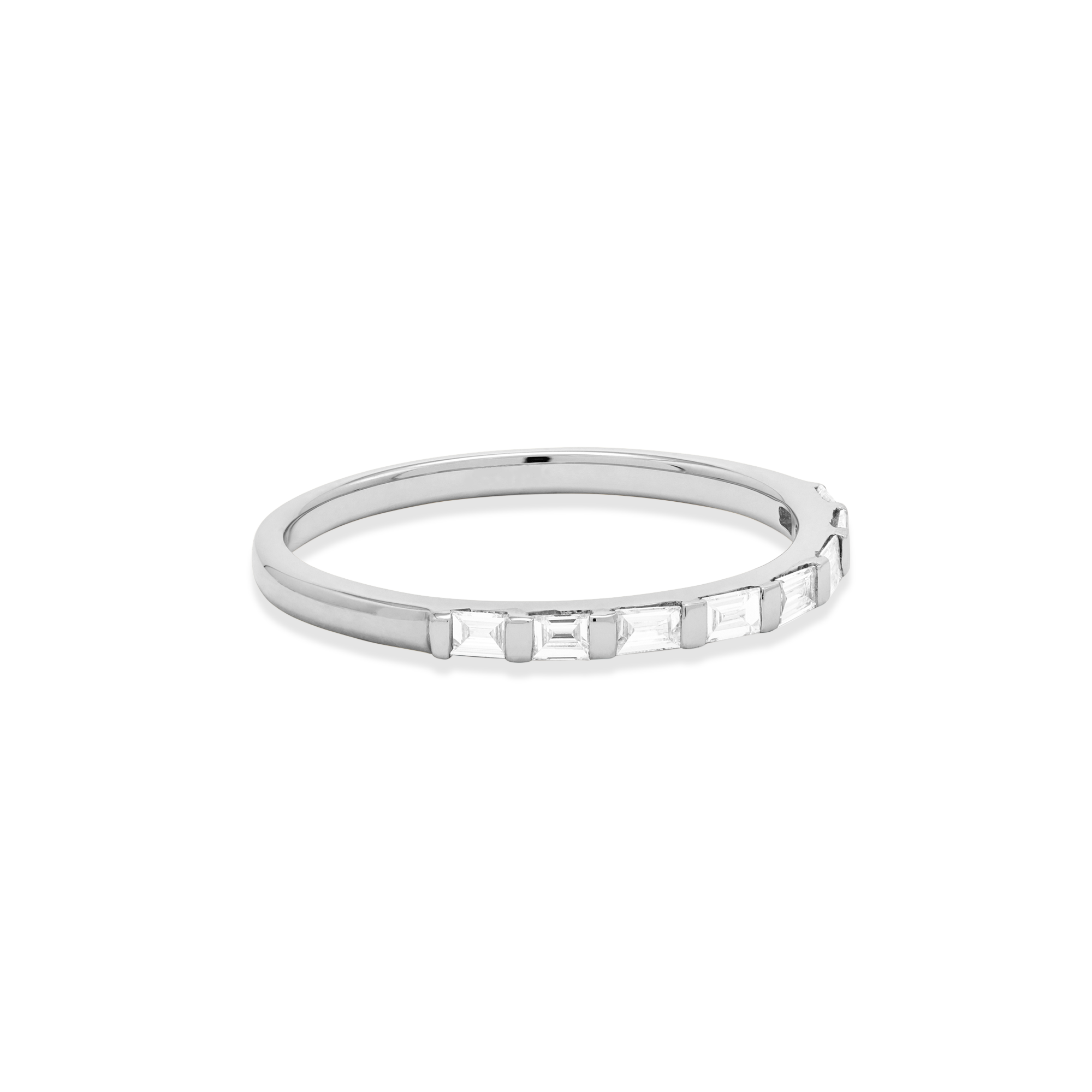 Bold Baguettes For Eternity Band | 10K Yellow Gold | 0.15 CTW Baguette White Diamond