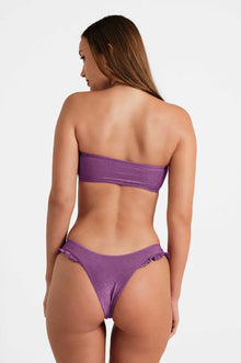 Women | Candice Ruffled Cheeky Bottoms | Hollyhock Shimmer