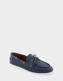 Barita Loafers | Navy Leather