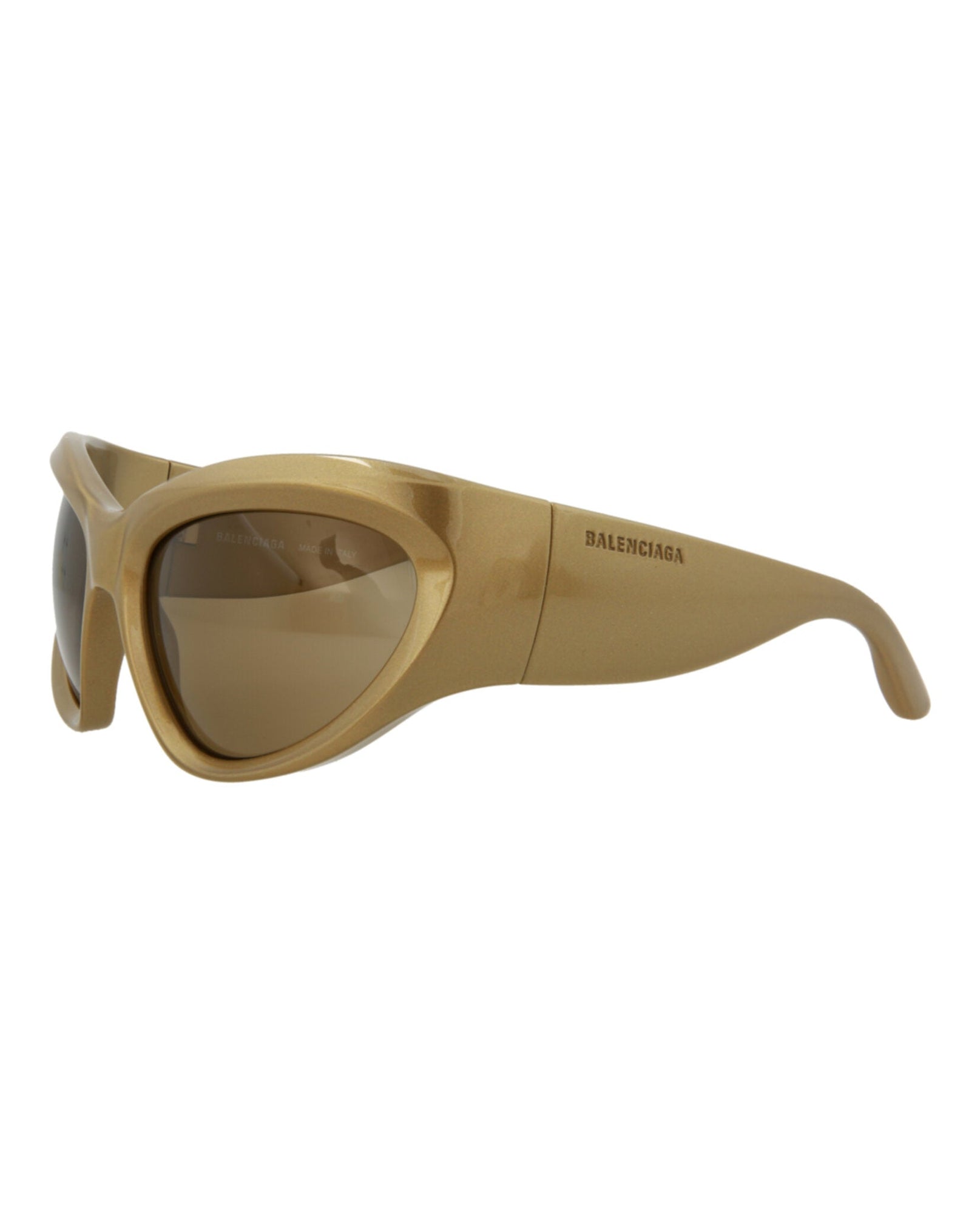 Balenciaga Shield Bio Injection Sunglasses | Gold