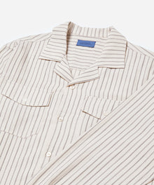 Ivory | Marco Brushed Shirring Long Sleeve Shirt