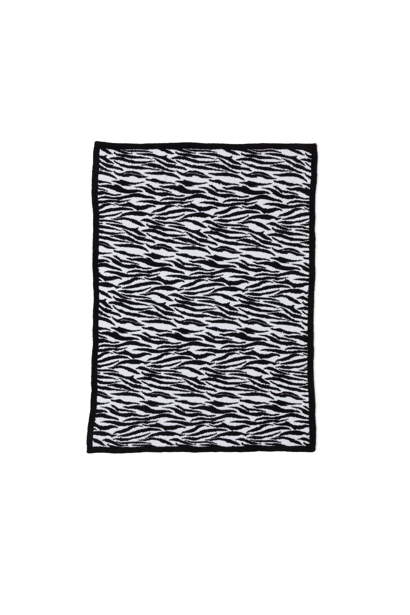 CozyChic Tiger Print Blanket | White/Black