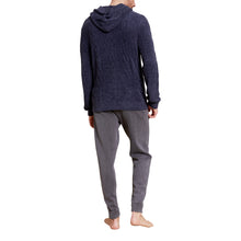 Cozychic Lite Men's Cable Hooded Henley | Indigo