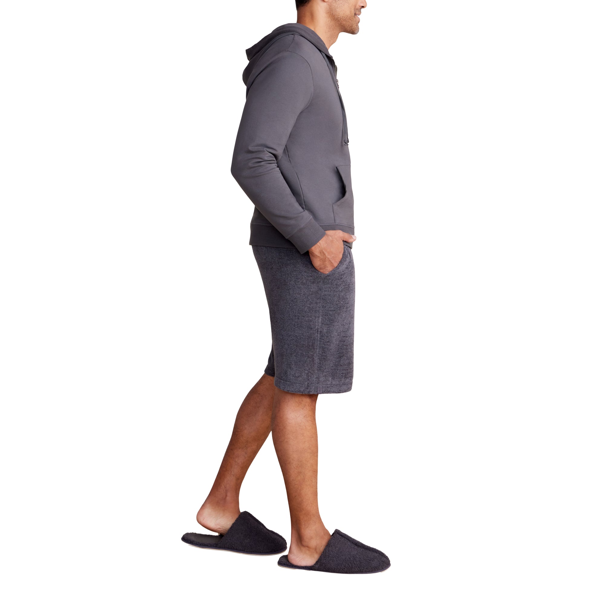 Malibu Collection Men's Pima Cotton Fleece Zip Hoodie | Carbon