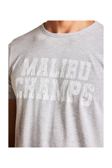 Mens | Malibu Collection Lightweight Jersey Graphic Tee | Heathered Gray