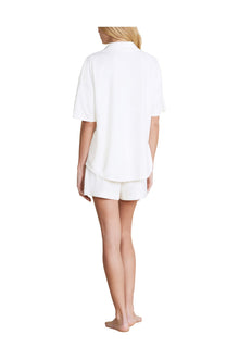 Womens | Cozyterry Button Down Shirt | Pearl