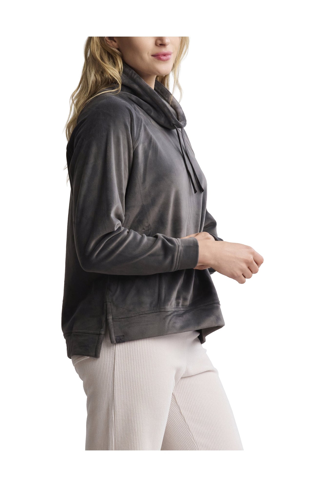 Womens | Luxechic Funnel Neck Pullover | Carbon